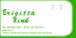 brigitta mink business card